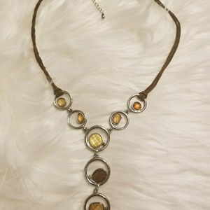 Lia Sophia Brown/Tan Necklace